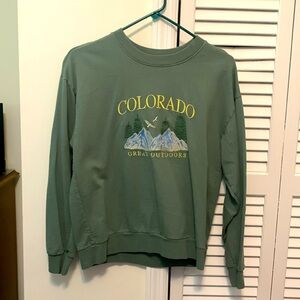 Forever 21 Green Colorado Crewneck